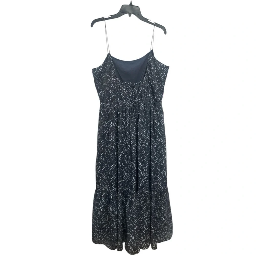 Abercrombie And Fitch Low Back Tiered Maxi Dress Size XL Polka Dot Sleeveless
